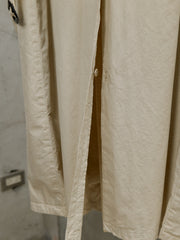 LEMAIRE Lapel WideStyle Long Trench Coat 法國簡約品牌 雙排釦闊形棉質大衣附腰帶