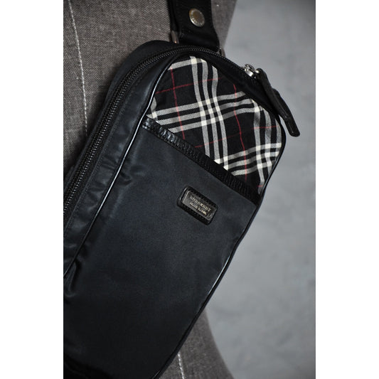 Burberry Black Label Shoulder Bag 經典時尚品牌 皮革肩背包