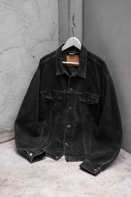 Levi’s 90’s Vintage 70507 Faded Black Denim Trucker Jacket 李維斯古著 褪色黑丹寧牛仔夾克 墨西哥製