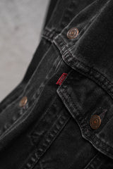 Levi’s 90’s Vintage 70507 Faded Black Denim Trucker Jacket 李維斯古著 褪色黑丹寧牛仔夾克 墨西哥製