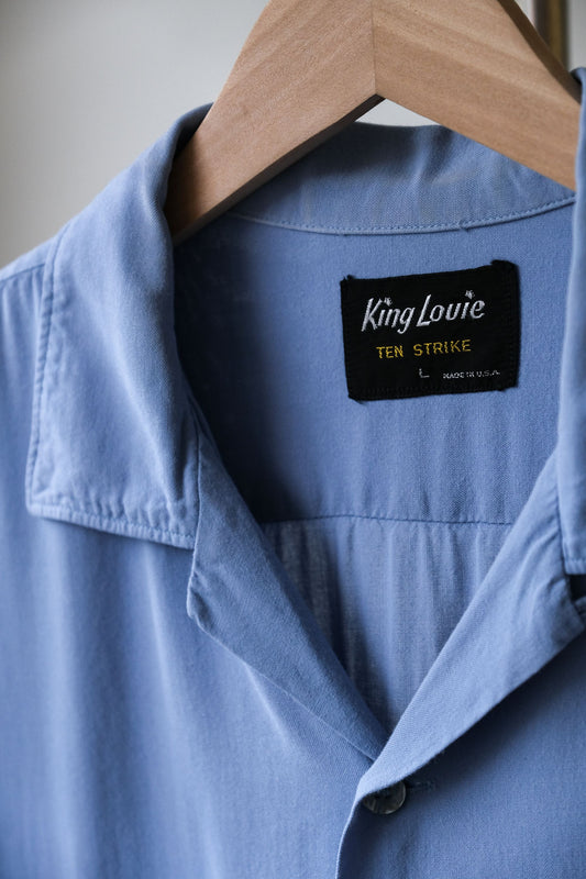 Vintage 1960’s “King Louie” Embroidered Bowling Shirt 古著嫘縈刺繡保齡球襯衫 美國製