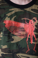 The Locust Camo Hardcore Punk Band Tee 美國硬蕊龐克樂隊 迷彩印花樂團T