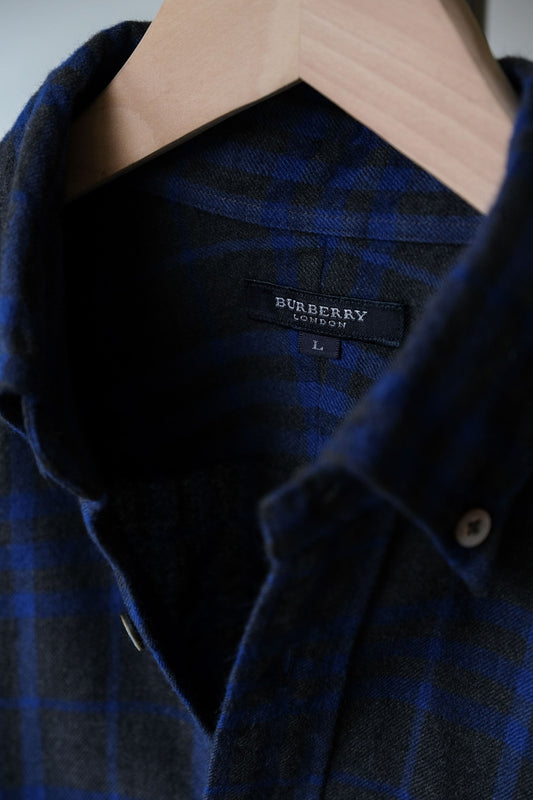 Burberry London Black Label Flannel Check Shirt 早期日本製 法蘭絨格紋襯衫