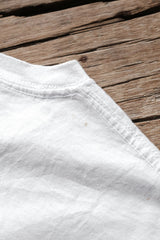 Vintage "CREW" Tee Retro hand-painted line print short T