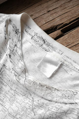 90's Vintage "IOWA" Map Full Print Tee Single Stitch
