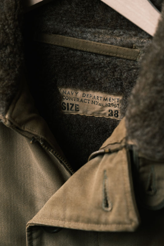 U.S.NAVY 1940’s N-1 Thrashed Deck Jacket 二戰美國海軍甲板外套 40s Talon Zipper