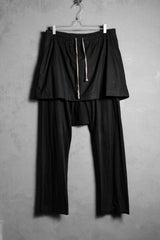 Rick Owens DRKSHDW Layered Skirt Sarouel Pants