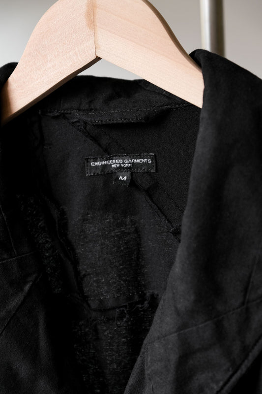 Engineered Garments Ripstop Nyco Shawl Collar Work Coat 日本設計師品牌 絲瓜領拼接工作大衣