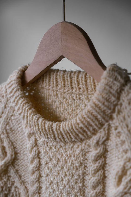 United Kingdom Vintage Fisherman Knit Sweater 英國古著羊毛編織漁夫毛衣
