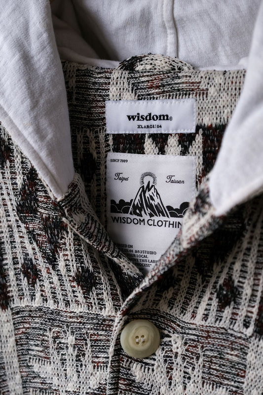 Wisdom 2012 Collection Knitted Hoodie 台灣設計師品牌 早期 連帽圖騰外套