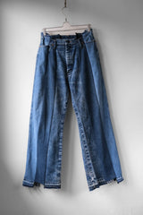 Ban Restructure Colorblock Wide-Leg Jeans (A)