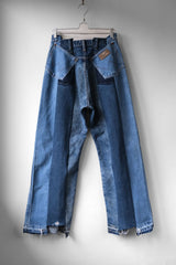 Ban Restructure Colorblock Wide-Leg Jeans (A)