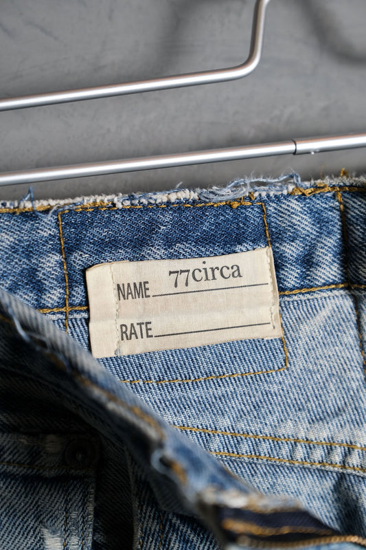 77circa Ramake Vintage Denim Jeans 日本古著重製設計師 丹寧寬褲