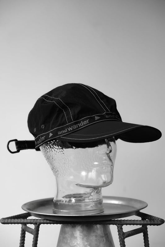 and wander JQ Tape Cap Japanese functional designer brand long brim nylon baseball cap brand new