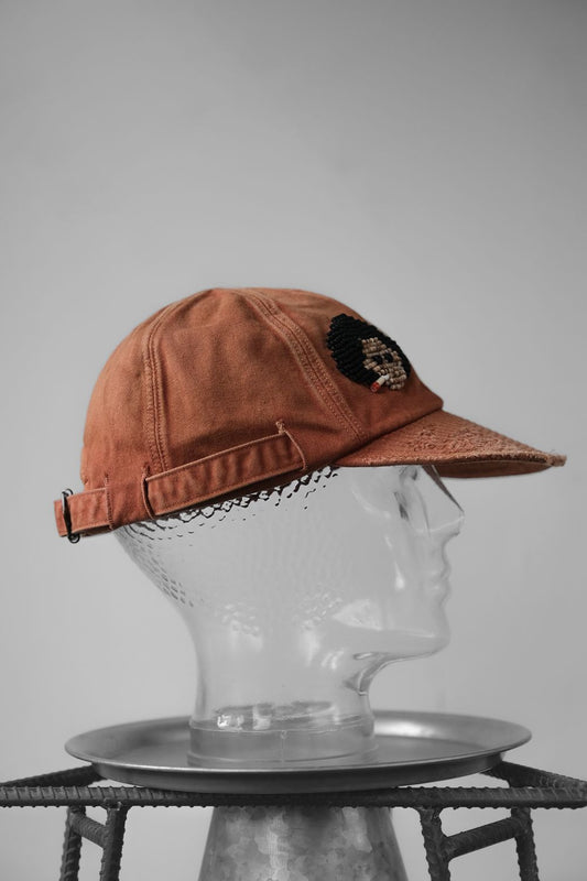 KAPITAL Katsuragi KOLA Cap 手工串珠刺繡作舊破壞6片棒球帽