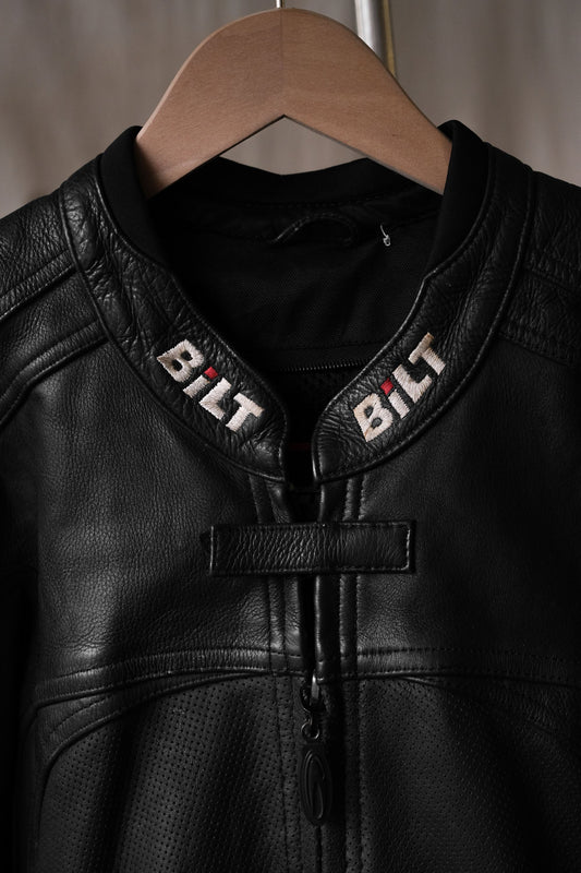 ”BiLT” Vintage Leather Racing Jacket 復古賽車皮衣夾克 全黑