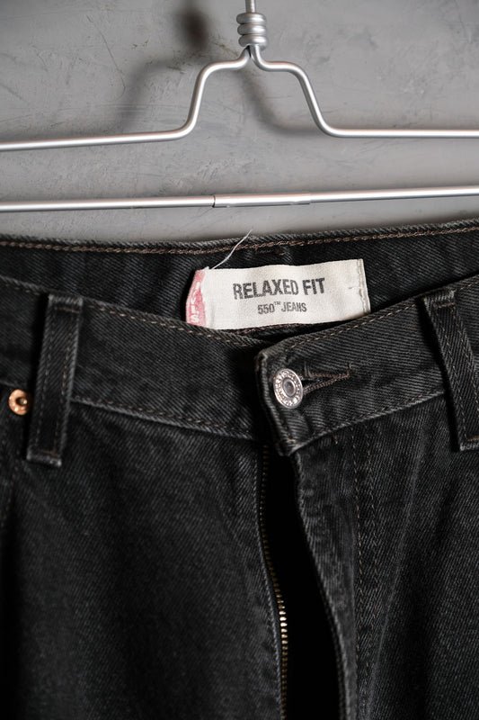 Levi’s 2000’s Vintage 550 Relaxed Fit Denim Black Jeans 寬鬆直筒黑丹寧牛仔褲