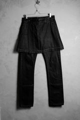 Rick Owens DRKSHDW Waxed Denim Skirt Jeans