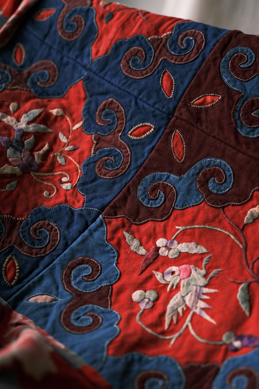 Antique Quilts of Southwest China Beautiful Handmade quilt bedcover patchwork in faded (商品在海葵工作室)