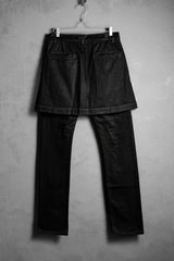 Rick Owens DRKSHDW Waxed Denim Skirt Jeans