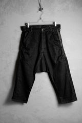 Rick Owens DRKSHDW Lamb Leather Patch Cropped Jeans