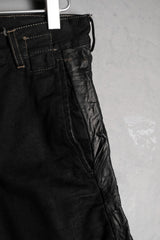Rick Owens DRKSHDW Lamb Leather Patch Cropped Jeans