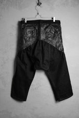 Rick Owens DRKSHDW Lamb Leather Patch Cropped Jeans