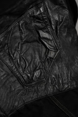 Rick Owens DRKSHDW Lamb Leather Patch Cropped Jeans