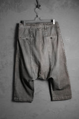 Rick Owens DRKSHDW Washed Drop Crotch Cropped Pants
