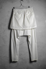 Rick Owens DRKSHDW Layered Skirt Sarouel Pants - Milk