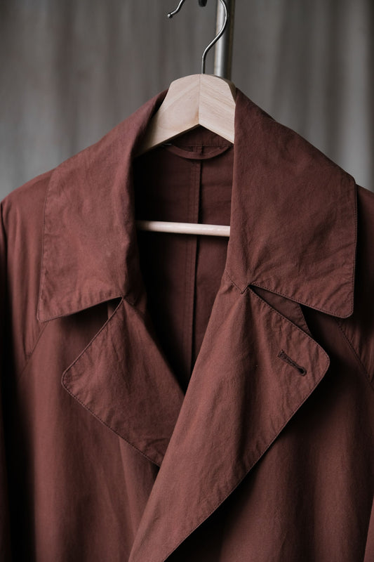 COMOLI Typewriter Tyrocken Coat 日本設計師品牌 棉質腰帶大衣