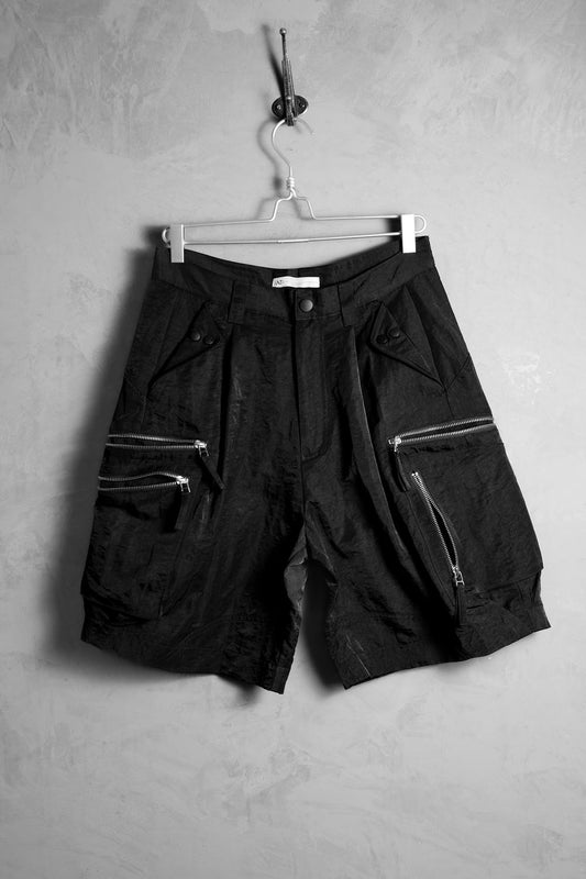 Anonymous Talking: 24S/S Cargo Shorts 台灣設計師品牌 多口袋拉鏈尼龍短褲