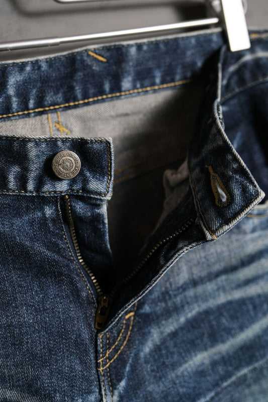Tornado Mart 2000’s Distressed Bootcut Slim Jeans 日本設計師品牌 窄管破壞牛仔喇叭褲 日本製