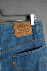 Levi's 1970's Vintage 20517-0217 Orange Tab Bootcut Denim Jeans Made in USA 42 TALON Zipper Original vintage American-made orange tab denim bootcut pants