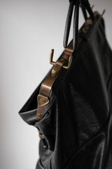 Vintage Buckle Belt Leather Doctor Bag Handbag 復古皮帶頭裝飾皮革手提醫生包