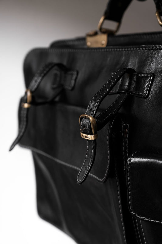 The Bridge Vintage Leather Briefcase Handbag 義大利皮件老牌 皮革手提公事包