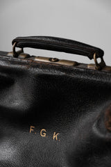 Vintage Leather Doctor Bag Handbag 古董皮革手提醫生包