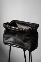Vintage Leather Doctor Bag Handbag 古董皮革手提醫生包