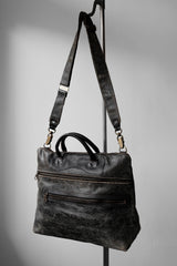 Jas-M.B. Leather Shoulder Bag riri Zipper英國手工製皮革包袋品牌 爆裂紋皮革拉鏈手提/側背包