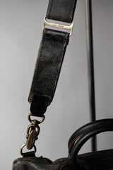Jas-M.B. Leather Shoulder Bag riri Zipper英國手工製皮革包袋品牌 爆裂紋皮革拉鏈手提/側背包