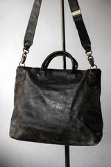 Jas-M.B. Leather Shoulder Bag riri Zipper英國手工製皮革包袋品牌 爆裂紋皮革拉鏈手提/側背包