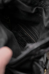 Jas-M.B. Leather Shoulder Bag 英國手工製皮革包袋品牌 帆布背袋 皮革掀蓋側背包