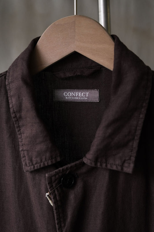 CONFECT best robe Overdyed Linen Work Jacket 日本設計師品牌 染色亞麻工作外套 日本製 全新