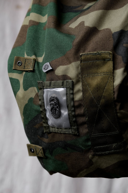 U.S.ARMY CAMO BAG CARRYING PROTECTIVE ENSEMBLE 美軍公發 化學服攜帶迷彩後背包 腰包