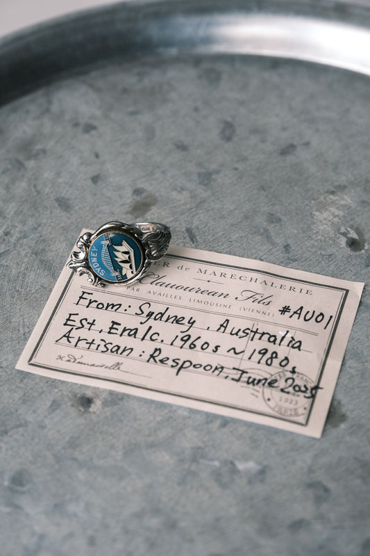 Sydney, Australia C.1960~1980's Souvenir Spoon Ring Australian Sydney commemorative spoon handmade ring