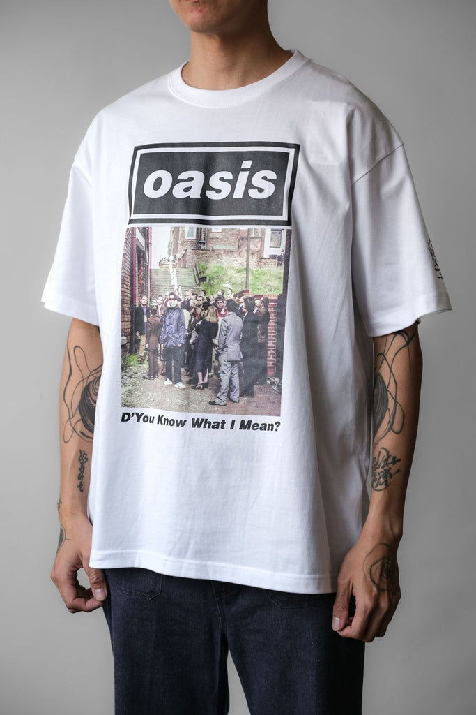 oasis 30th Tシャツ アダム エ ロペ　D'You Know〜　白 Oasis ADAM ET ROPE' 30周年記念Tシャツ D'You Know What I Mean
