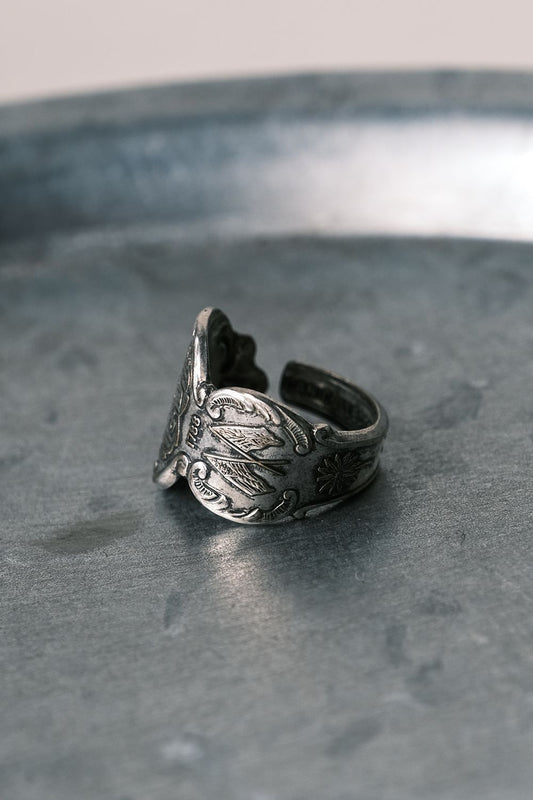 Maryland, USA C.1960~1970's Souvenir Spoon Ring Maryland commemorative spoon handmade ring