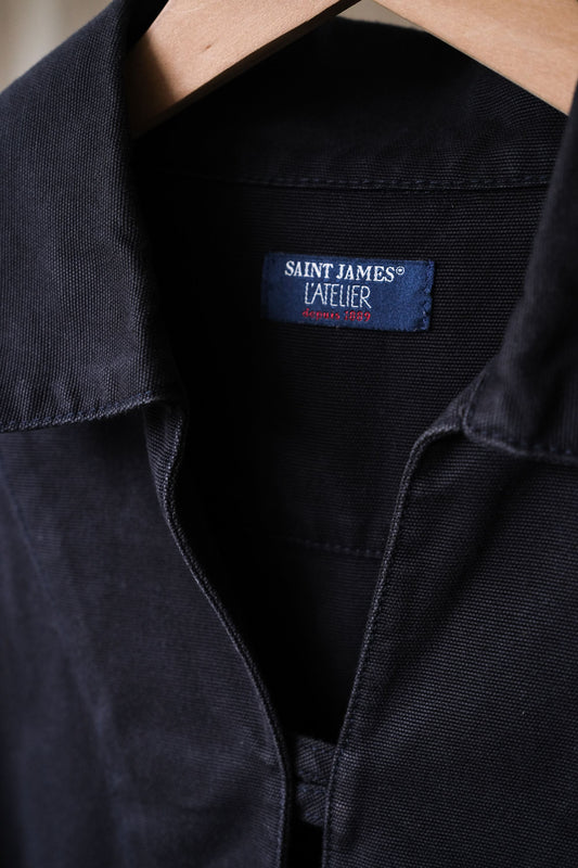 Saint James Fisherman’s Smock Shirt Navy 法國老牌 布列塔尼漁夫罩衫