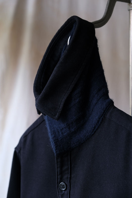 Undercover Knitted Stitch Wool Shirt 高橋盾 針織拼接羊毛海軍襯衫 日本製