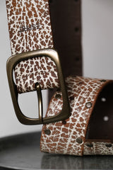 ESPRIT Cow Leather Belt Crush Grain Leather Belt